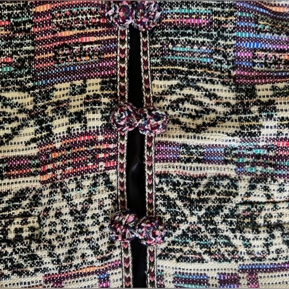 Zara Multicolor Patterned Knit Jacket - Picture 3 of 7